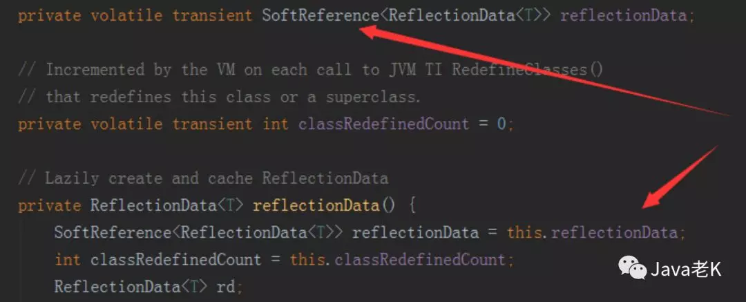 reflectionData被SoftReference软引用修饰 - JVM Metaspace内存溢出排查与总结 - HeapDump性能社区