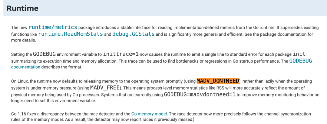 Go 1.16 已经放弃了这个 GC 策略 - golang内存问题排查 - HeapDump性能社区